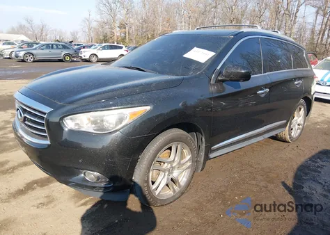 2013 Infiniti Jx35 z USA, uszkodzony, nr VIN 5N1AL0MM3DC348271